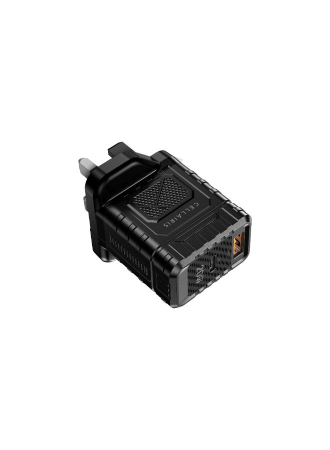 Cellairis 20W PD Wall Charger with Type-C and USB-A Ports, Power Delivery and QC 3.0 Support - Image 1